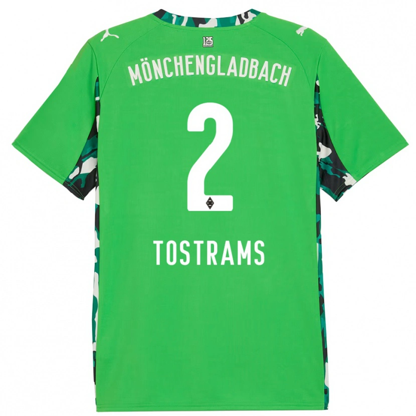 Danxen Men Eva Tostrams #2 Green Black Away Jersey 2025/26 T-Shirt