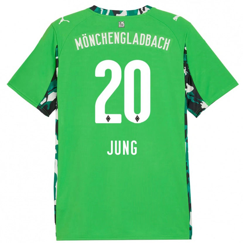 Danxen Men In-Gyom Jung #20 Green Black Away Jersey 2025/26 T-Shirt