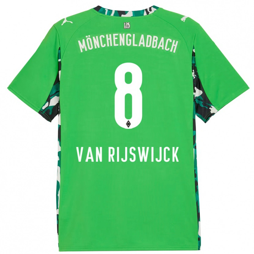 Danxen Men Britt Van Rijswijck #8 Green Black Away Jersey 2025/26 T-Shirt