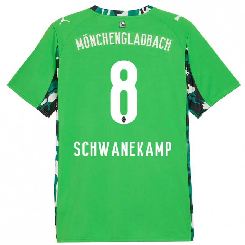 Danxen Men Jana Schwanekamp #8 Green Black Away Jersey 2025/26 T-Shirt