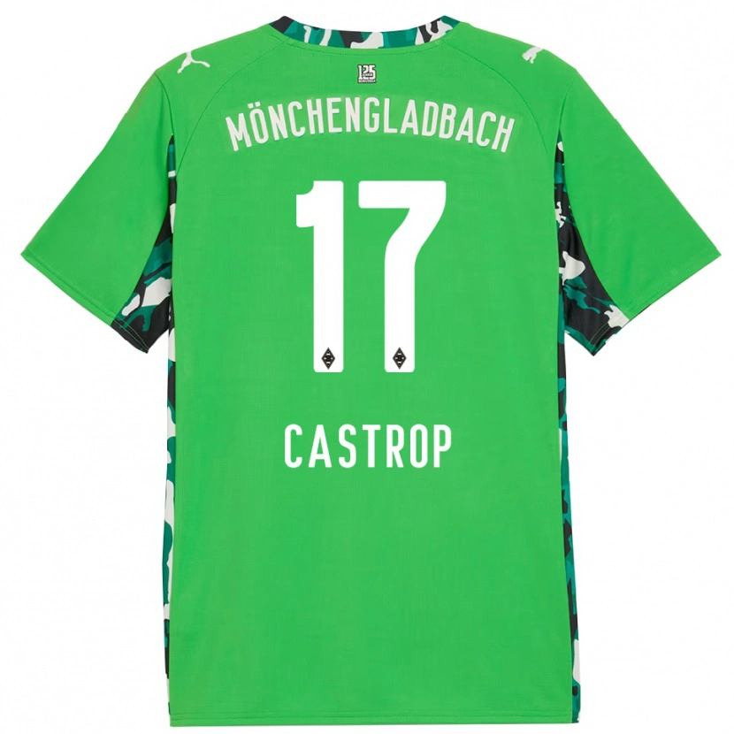 Danxen Men Jens Castrop #17 Green Black Away Jersey 2025/26 T-Shirt