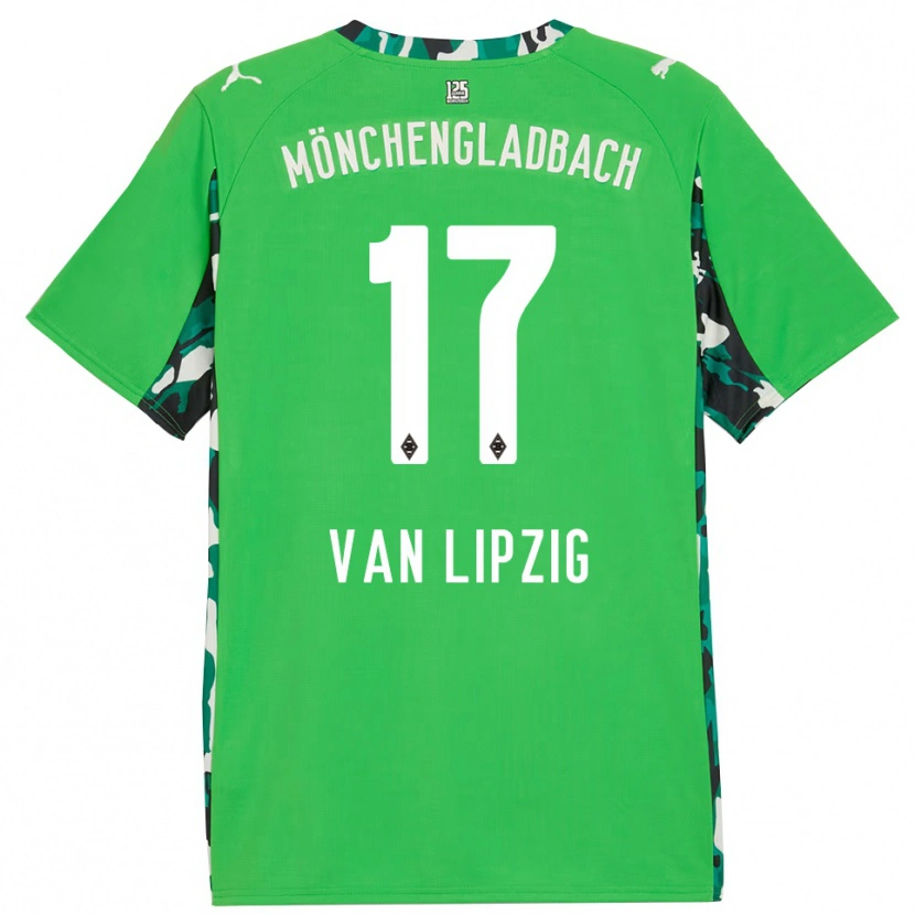 Danxen Men Mika Van Lipzig #17 Green Black Away Jersey 2025/26 T-Shirt