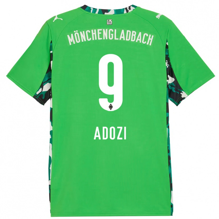 Danxen Men Justin Adozi #9 Green Black Away Jersey 2025/26 T-Shirt