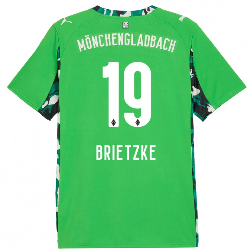 Danxen Men Yvonne Brietzke #19 Green Black Away Jersey 2025/26 T-Shirt
