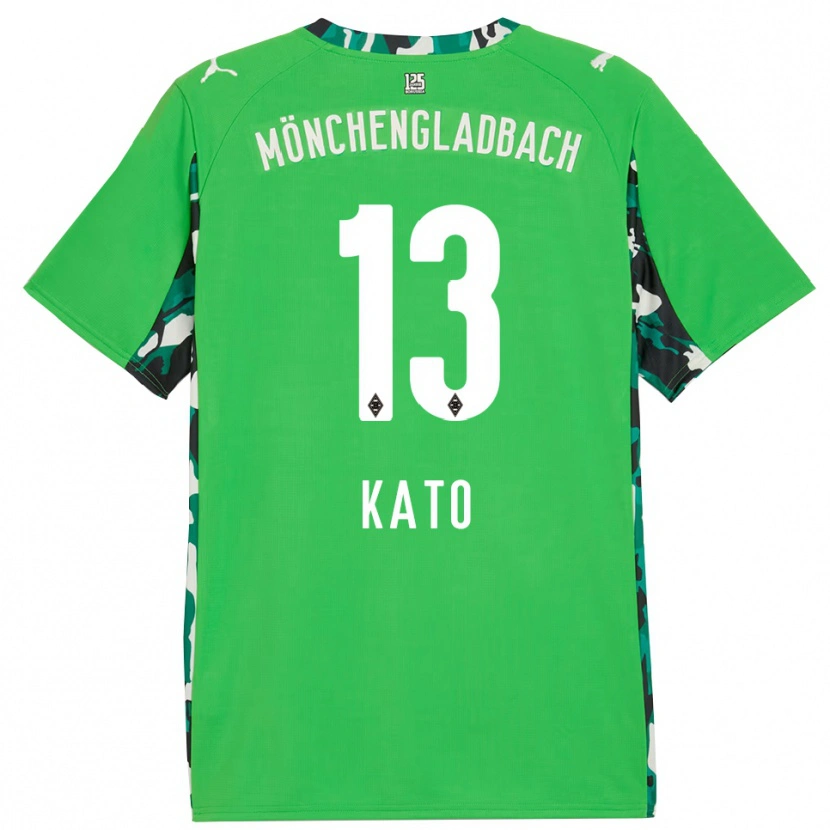 Danxen Men Mizuho Kato #13 Green Black Away Jersey 2025/26 T-Shirt