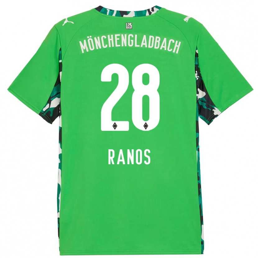 Danxen Men Grant-Leon Ranos #28 Green Black Away Jersey 2025/26 T-Shirt