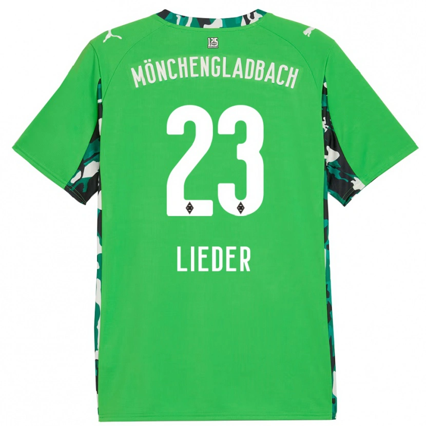 Danxen Men Michel Lieder #23 Green Black Away Jersey 2025/26 T-Shirt