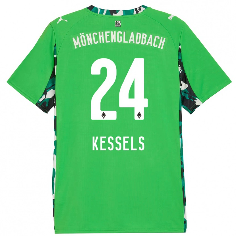 Danxen Men Imke Kessels #24 Green Black Away Jersey 2025/26 T-Shirt