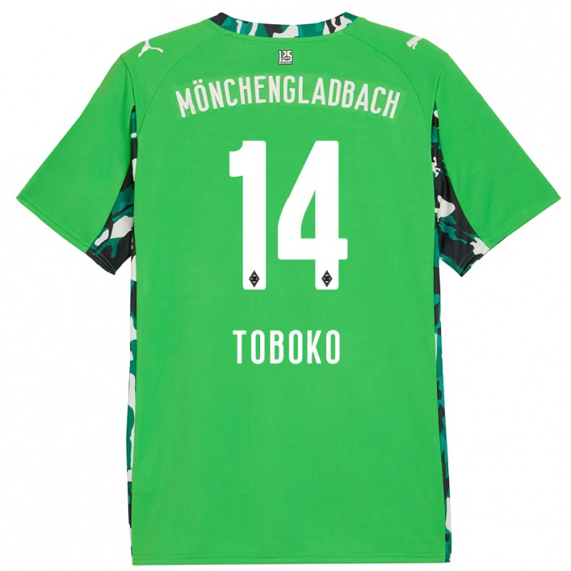 Danxen Men Rubén Toboko #14 Green Black Away Jersey 2025/26 T-Shirt
