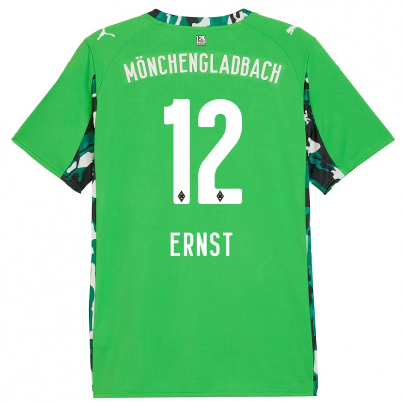 Danxen Men Jesse Ernst #12 Green Black Away Jersey 2025/26 T-Shirt