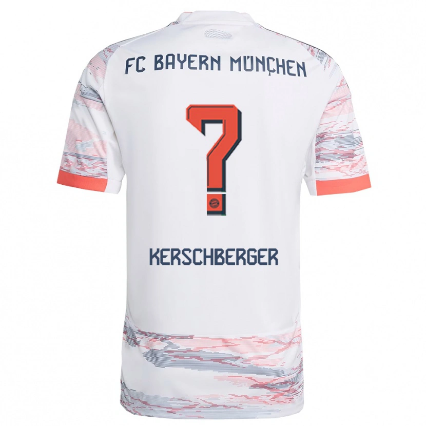 Danxen Men Paul Kerschberger #0 White Gray Away Jersey 2025/26 T-Shirt