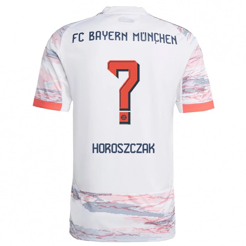 Danxen Men Kuba Horoszczak #0 White Gray Away Jersey 2025/26 T-Shirt