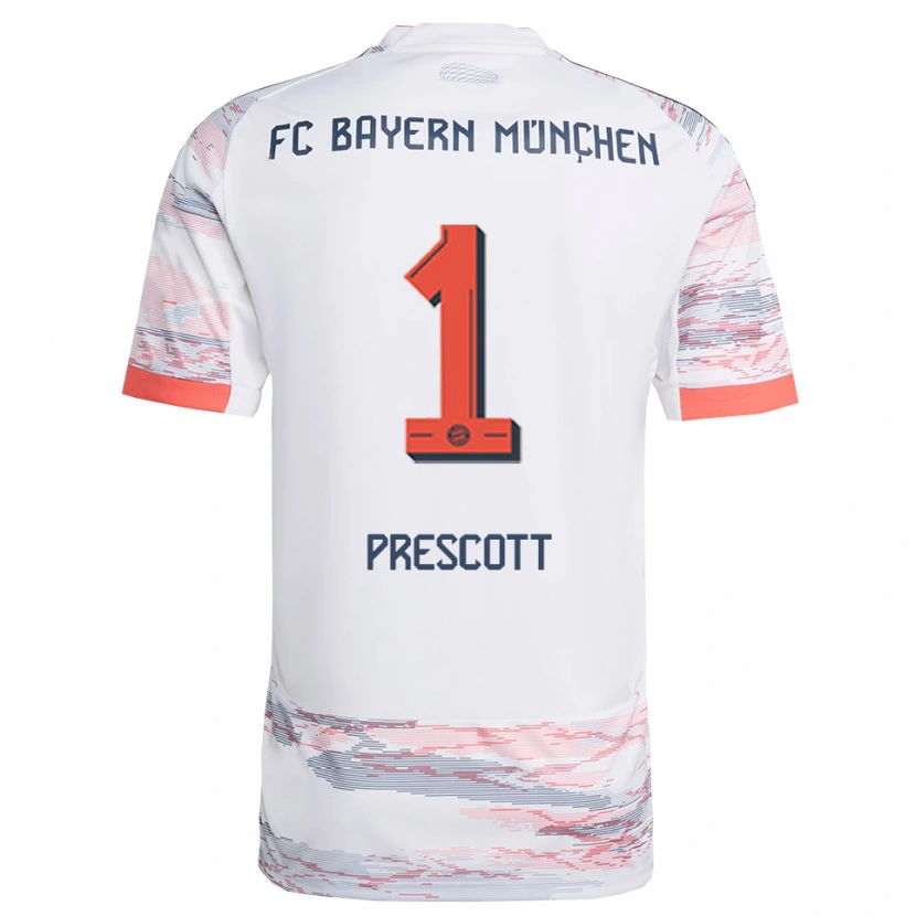 Danxen Men Leonard Prescott #1 White Gray Away Jersey 2025/26 T-Shirt