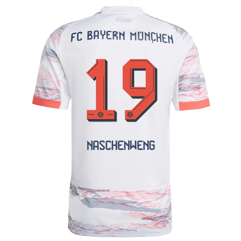 Danxen Men Katharina Naschenweng #19 White Gray Away Jersey 2025/26 T-Shirt