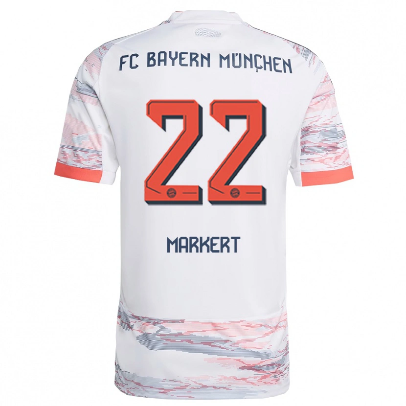 Danxen Men Leon Markert #22 White Gray Away Jersey 2025/26 T-Shirt