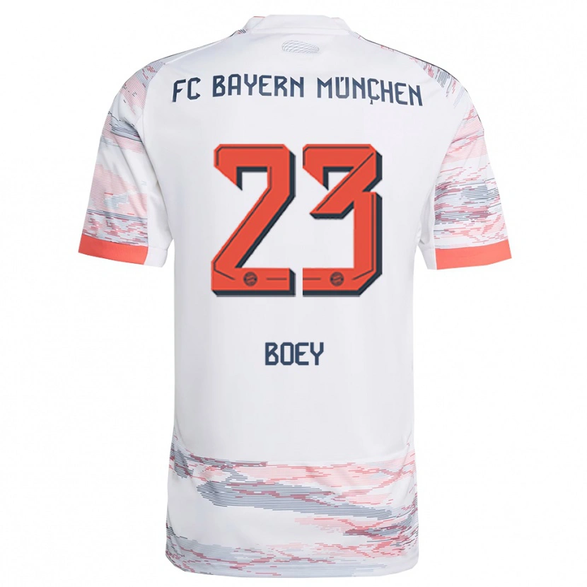 Danxen Men Sacha Boey #23 White Gray Away Jersey 2025/26 T-Shirt