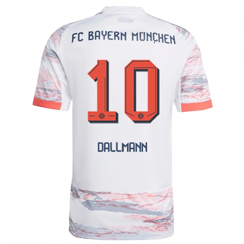 Danxen Men Linda Dallmann #10 White Gray Away Jersey 2025/26 T-Shirt