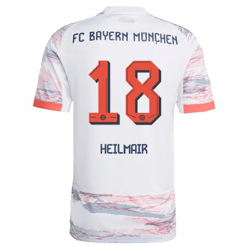 Danxen Men Hannes Heilmair #18 White Gray Away Jersey 2025/26 T-Shirt