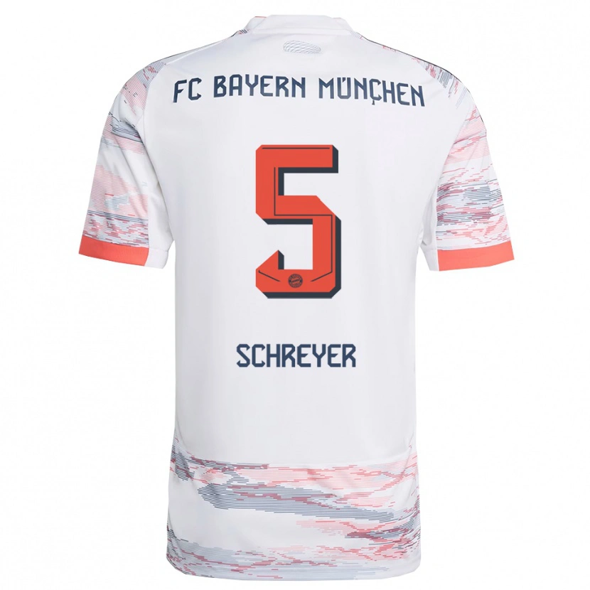 Danxen Men Tim Schreyer #5 White Gray Away Jersey 2025/26 T-Shirt