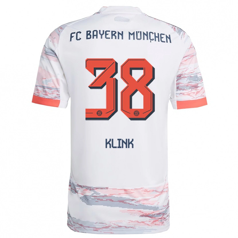 Danxen Men Anna Klink #38 White Gray Away Jersey 2025/26 T-Shirt