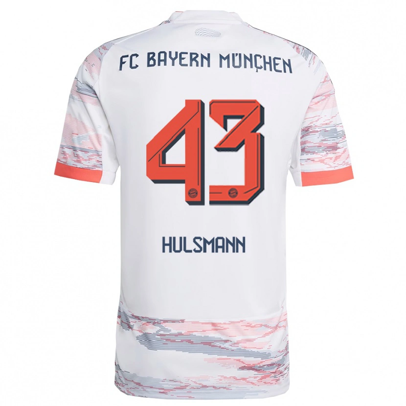 Danxen Men Tom Hulsmann #43 White Gray Away Jersey 2025/26 T-Shirt
