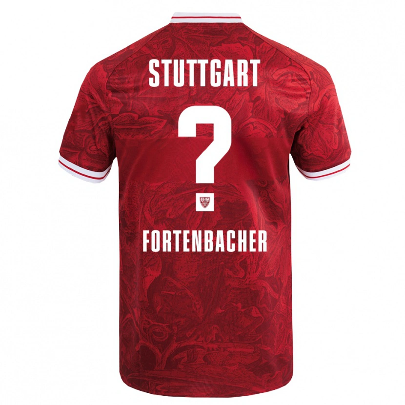 Danxen Men Jannik Fortenbacher #0 Red Black Away Jersey 2025/26 T-Shirt