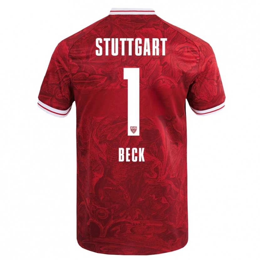 Danxen Men Kiara Beck #1 Red Black Away Jersey 2025/26 T-Shirt
