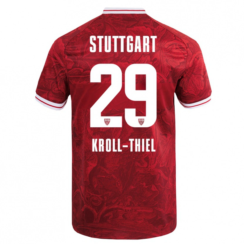 Danxen Men Colin Kroll-Thiel #29 Red Black Away Jersey 2025/26 T-Shirt