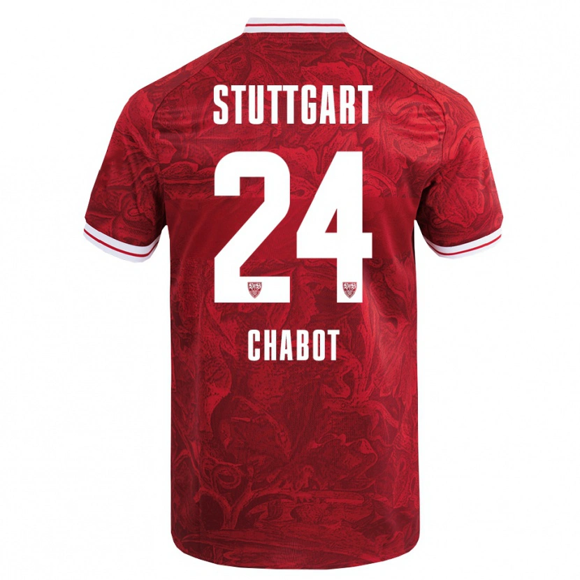 Danxen Men Jeff Chabot #24 Red Black Away Jersey 2025/26 T-Shirt