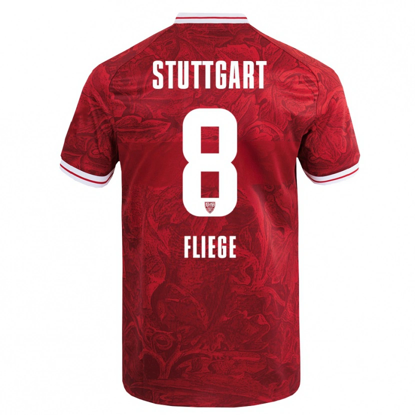 Danxen Men Anna Fliege #8 Red Black Away Jersey 2025/26 T-Shirt