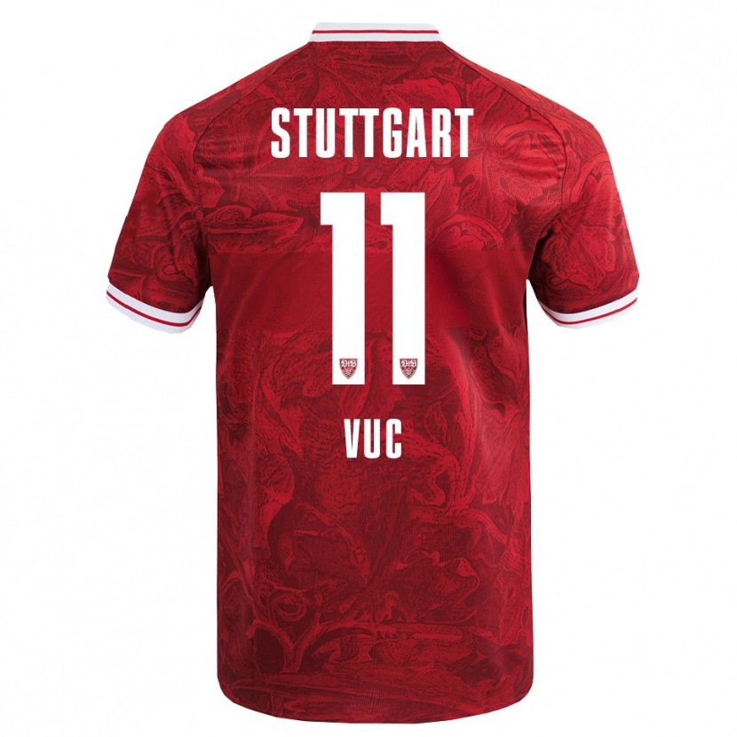 Danxen Men Patrick Vuc #11 Red Black Away Jersey 2025/26 T-Shirt