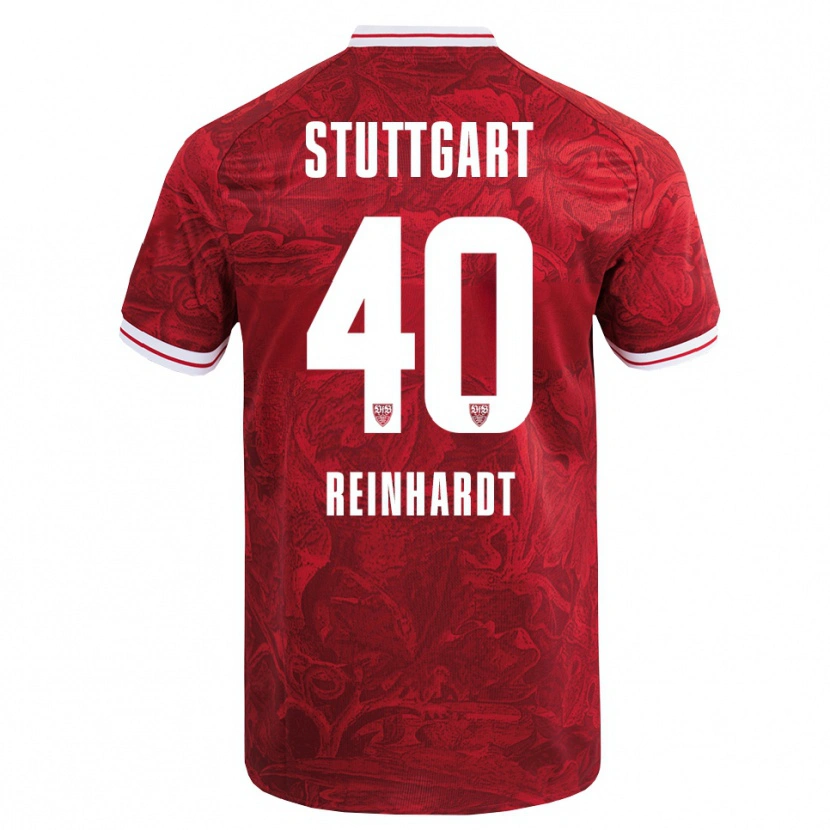 Danxen Men Peter Reinhardt #40 Red Black Away Jersey 2025/26 T-Shirt