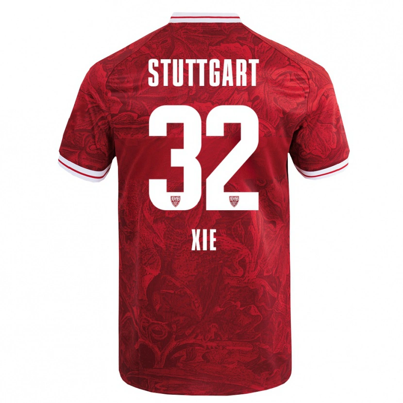Danxen Men Alexander Xie #32 Red Black Away Jersey 2025/26 T-Shirt