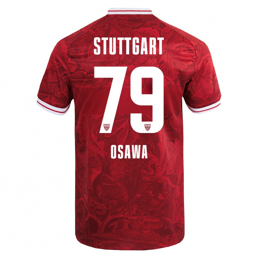 Danxen Men Haruka Ōsawa #79 Red Black Away Jersey 2025/26 T-Shirt
