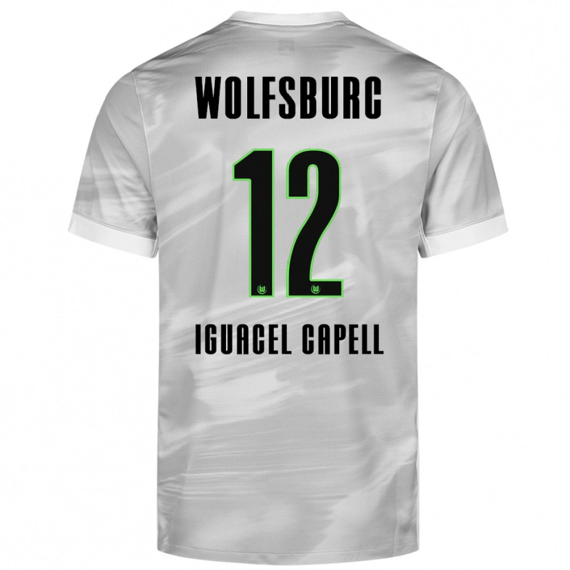 Danxen Men Diego Iguacel Capell #12 Gray White Away Jersey 2025/26 T-Shirt