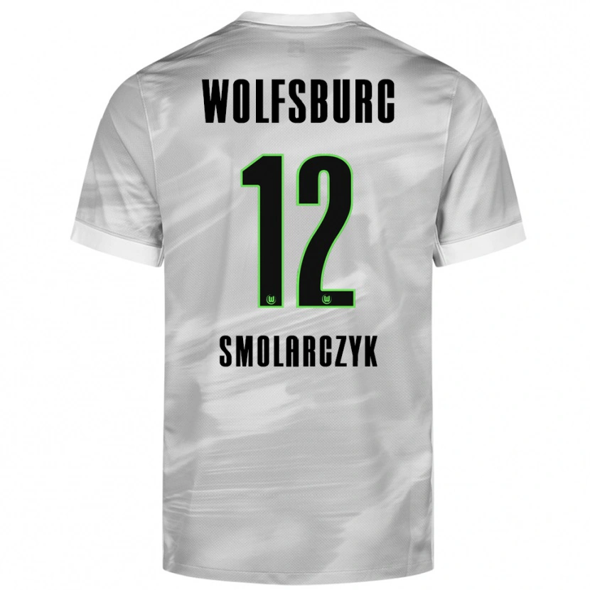 Danxen Men Nelly Smolarczyk #12 Gray White Away Jersey 2025/26 T-Shirt