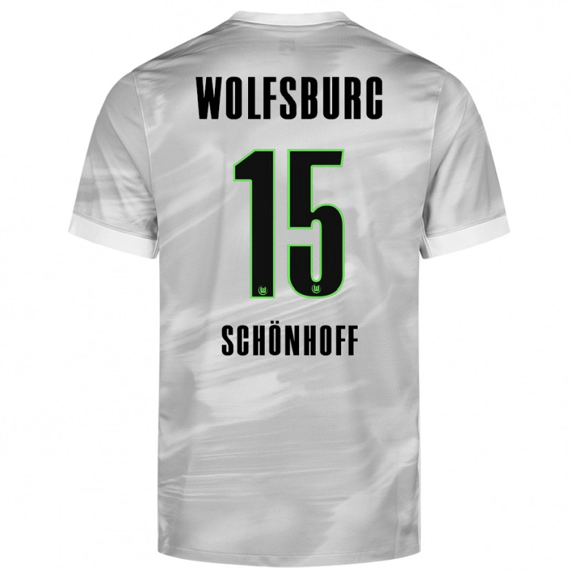 Danxen Men Henry Schönhoff #15 Gray White Away Jersey 2025/26 T-Shirt