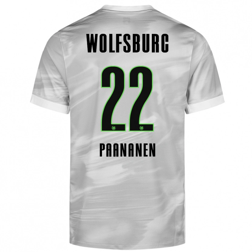 Danxen Men Otto Paananen #22 Gray White Away Jersey 2025/26 T-Shirt