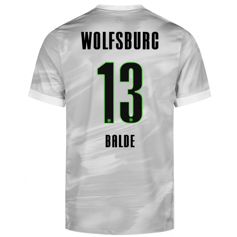 Danxen Men Saido Baldé #13 Gray White Away Jersey 2025/26 T-Shirt
