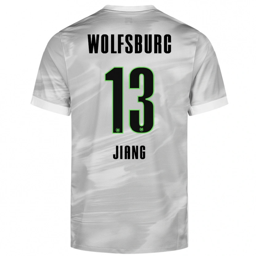 Danxen Men Jingqi Jiang #13 Gray White Away Jersey 2025/26 T-Shirt