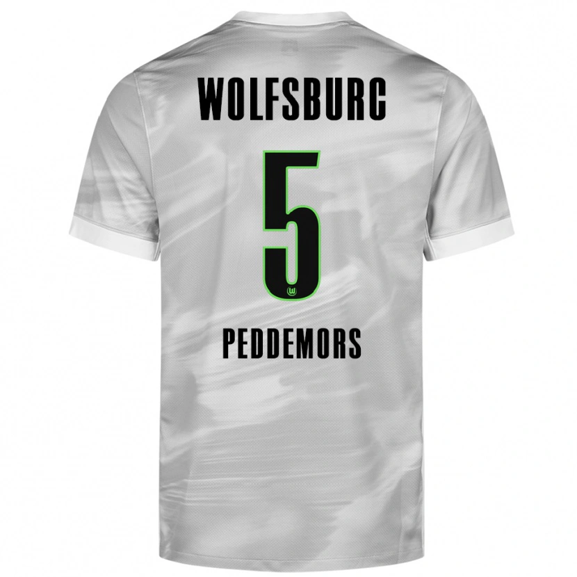 Danxen Men Ella Peddemors #5 Gray White Away Jersey 2025/26 T-Shirt
