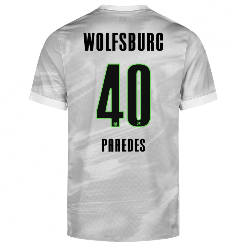 Danxen Men Kevin Paredes #40 Gray White Away Jersey 2025/26 T-Shirt