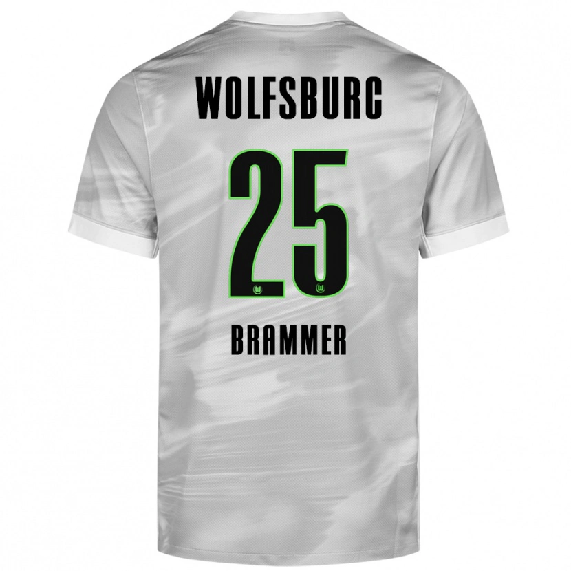 Danxen Men Ole Brammer #25 Gray White Away Jersey 2025/26 T-Shirt