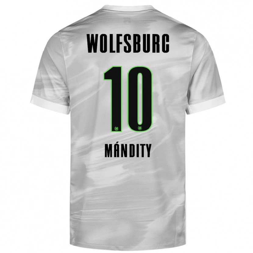 Danxen Men Márkó Mándity #10 Gray White Away Jersey 2025/26 T-Shirt