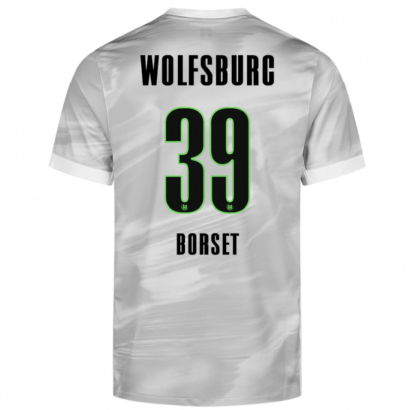 Danxen Men Anders Rønne Børset #39 Gray White Away Jersey 2025/26 T-Shirt