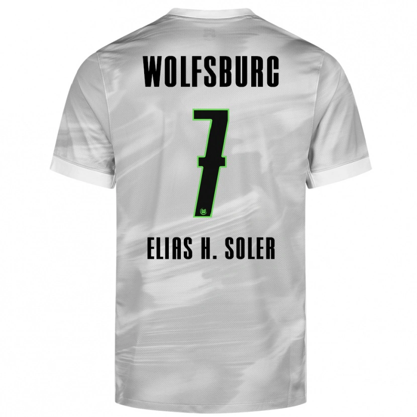Danxen Men Elias Hernandez Soler #7 Gray White Away Jersey 2025/26 T-Shirt