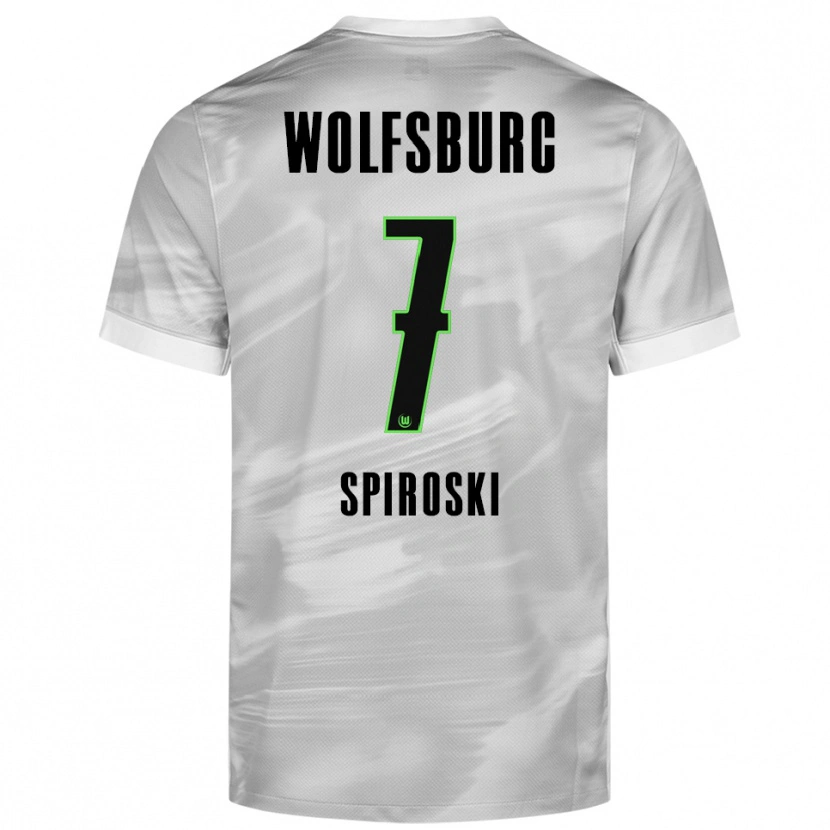 Danxen Men Luka Spiroski #7 Gray White Away Jersey 2025/26 T-Shirt