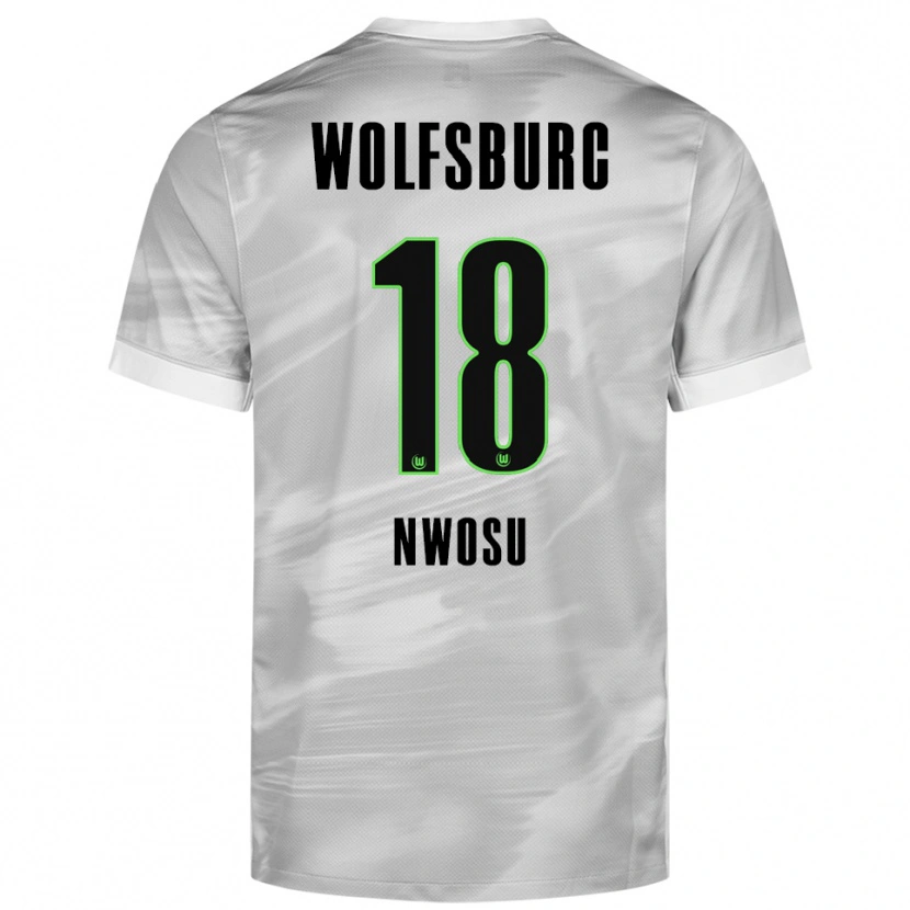 Danxen Men Lewis Nwosu #18 Gray White Away Jersey 2025/26 T-Shirt