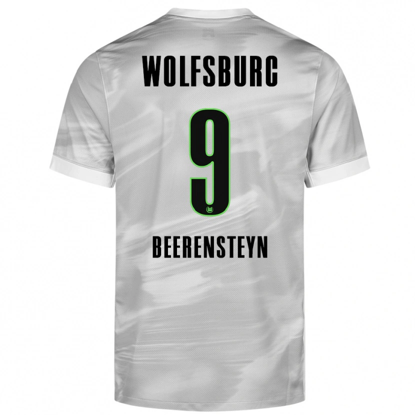 Danxen Men Lineth Beerensteyn #9 Gray White Away Jersey 2025/26 T-Shirt