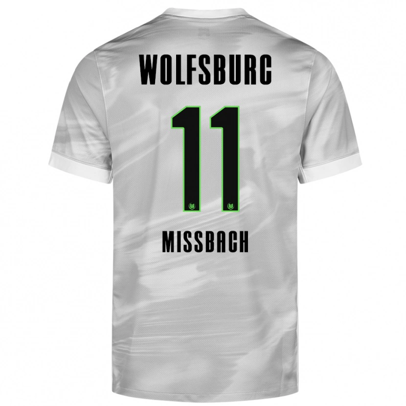 Danxen Men Jupp Mißbach #11 Gray White Away Jersey 2025/26 T-Shirt